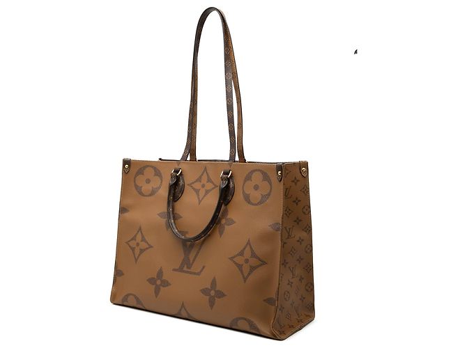 Louis Vuitton Brown Monogram Reverse Giant OnTheGo GM - vista 2