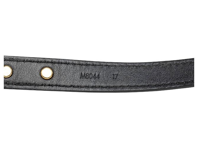 Bracciale Essential V in pelle nera Louis Vuitton - vista 4