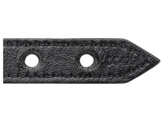 Bracciale Essential V in pelle nera Louis Vuitton - vista 5