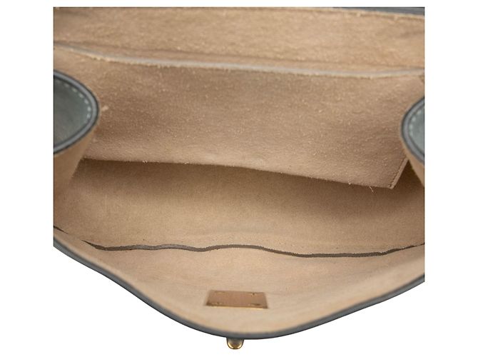 Chloé Drew Crossbody Piccola in Camoscio e Vitello Blu - vista 4