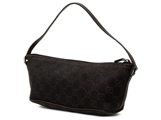 Gucci Brown GG Denim Boat - vista 2
