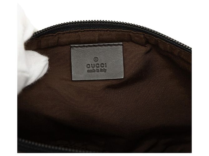 Gucci Brown GG Denim Boat - vista 5