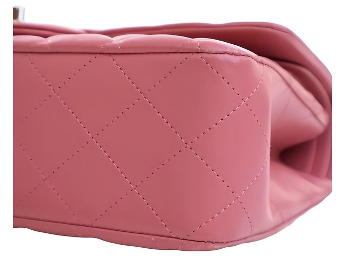 Chanel Pink Medium Classic Lambskin Double Flap - vista 10