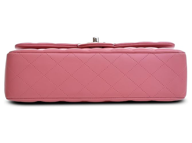 Chanel Pink Medium Classic Lambskin Double Flap - vista 3