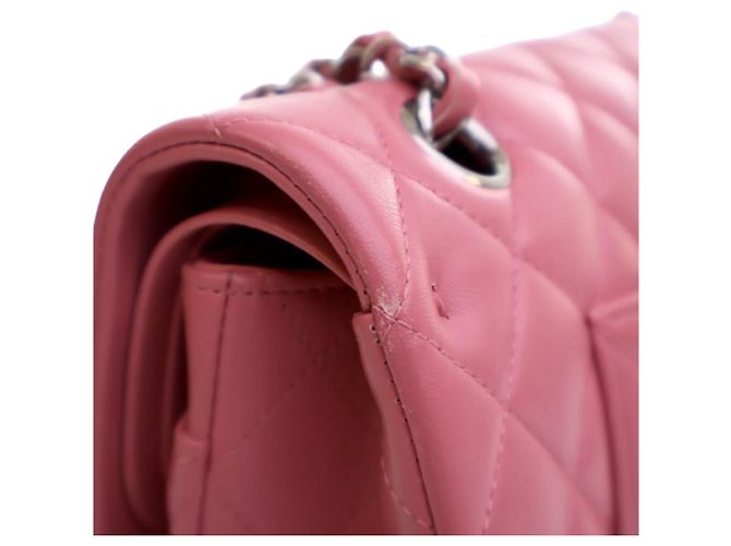 Chanel Pink Medium Classic Lambskin Double Flap - vista 8