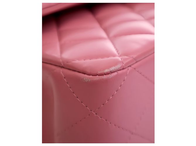Chanel Pink Medium Classic Lambskin Double Flap - vista 9