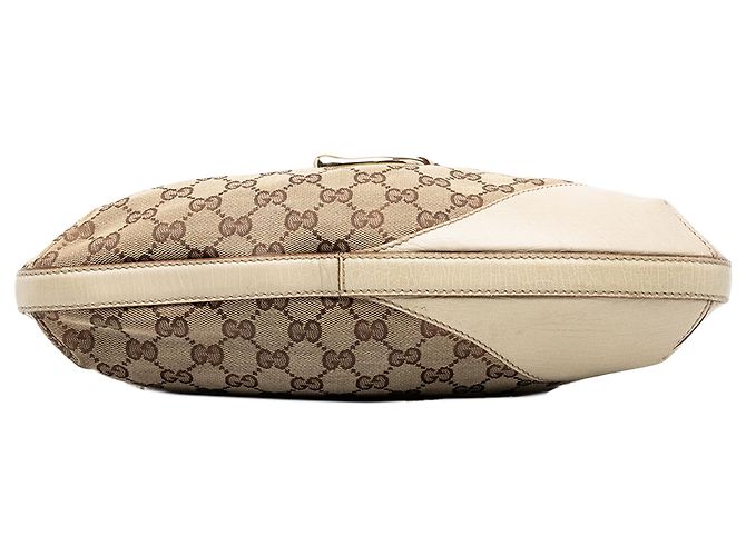Borsa a tracolla Gucci Hasler Web in GG Canvas Beige - vista 3