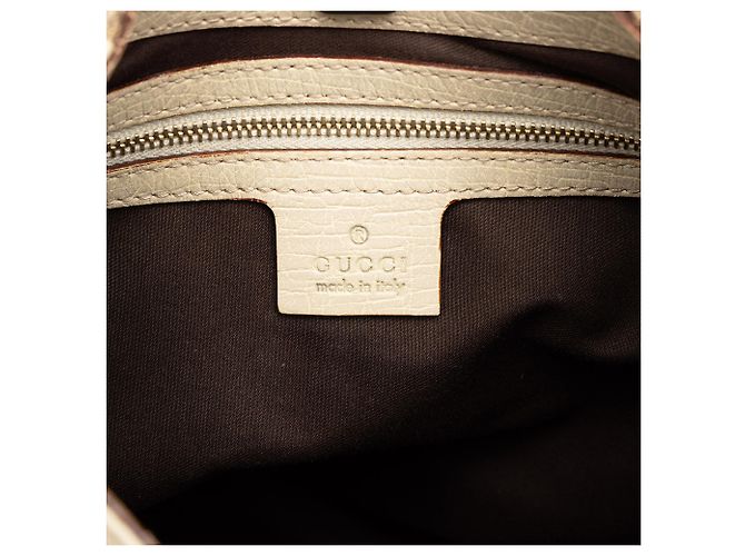Borsa a tracolla Gucci Hasler Web in GG Canvas Beige - vista 5
