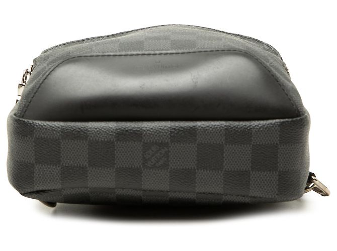 Louis Vuitton Black Damier Graphite Avenue Sling - vista 3