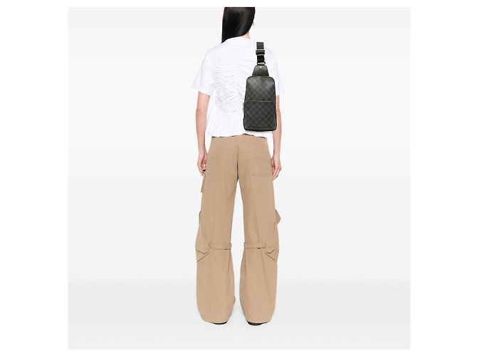 Louis Vuitton Black Damier Graphite Avenue Sling - vista 6