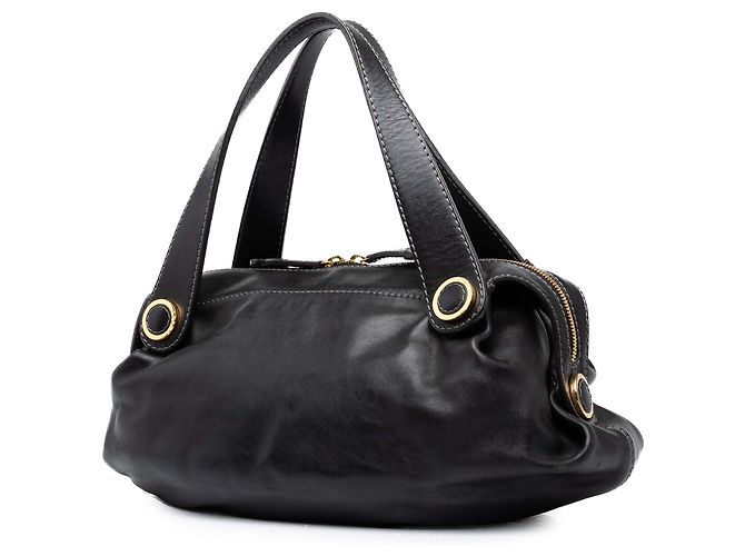 Borsa a tracolla Anagram LOEWE in pelle nera - vista 2