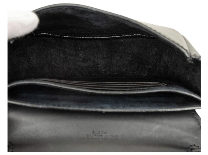 Autre Marque Saint Laurent Black Small Leather Monogram Kaia Crossbody - vista 4