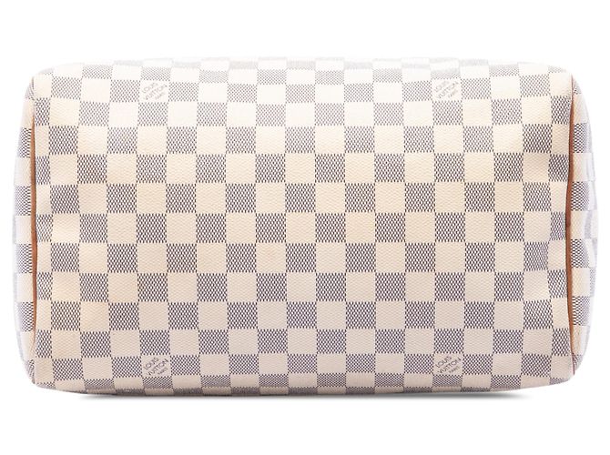 Louis Vuitton White Damier Azur Speedy 30 - vista 3