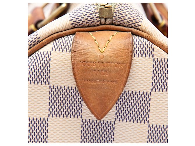Louis Vuitton White Damier Azur Speedy 30 - vista 5