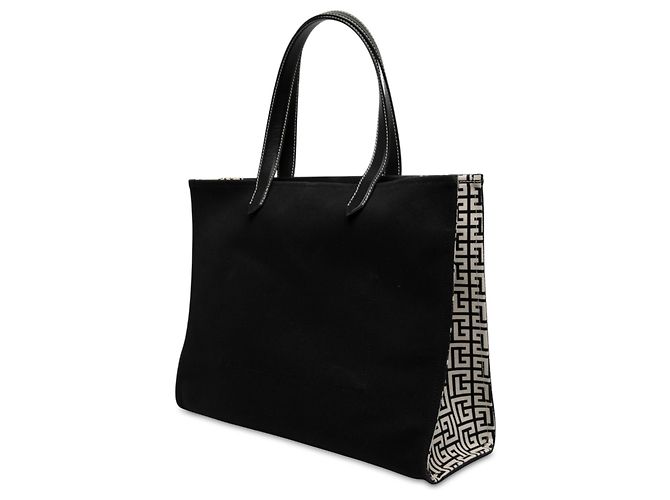 Tote Balmain Black Canvas B Army 42 - vista 2