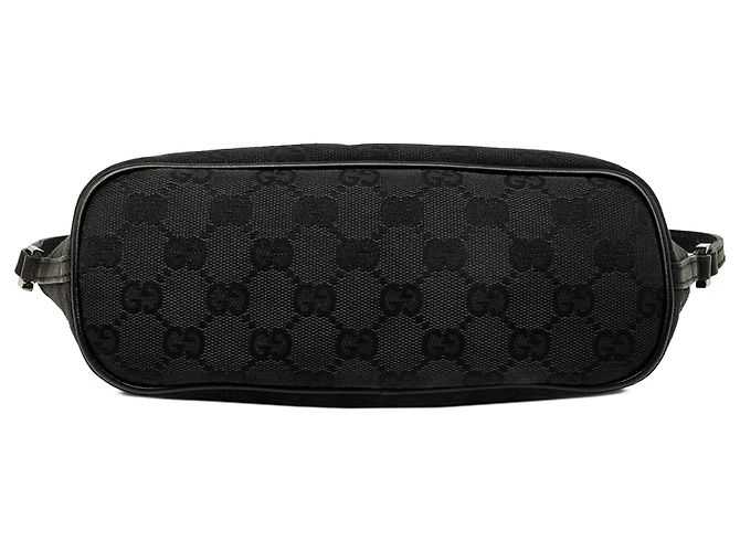 Gucci Black GG Canvas Boat - vista 3