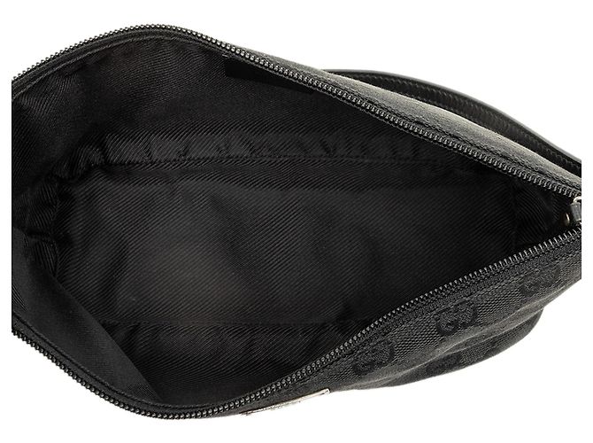 Gucci Black GG Canvas Boat - vista 4