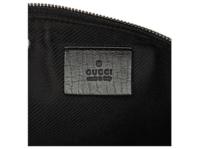 Gucci Black GG Canvas Boat - vista 5