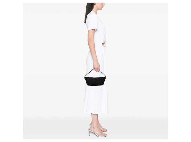 Gucci Black GG Canvas Boat - vista 6