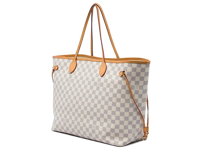 Louis Vuitton White Damier Azur Neverfull GM - vista 2
