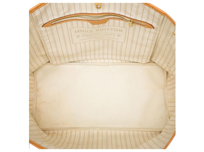 Louis Vuitton White Damier Azur Neverfull GM - vista 4