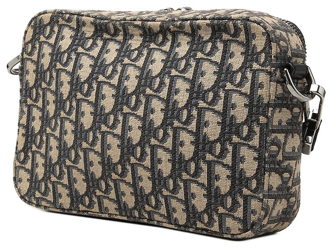 Borsa a tracolla Safari Dior Blue Oblique Canvas - vista 2