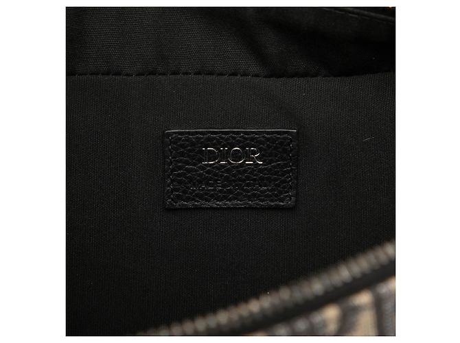 Borsa a tracolla Safari Dior Blue Oblique Canvas - vista 5