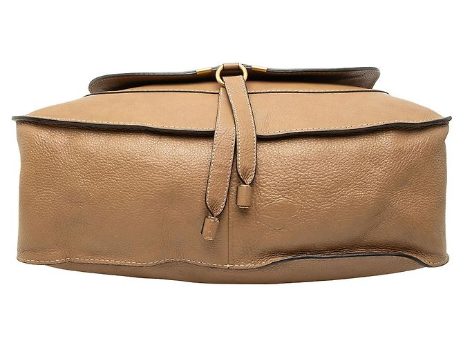 Borsa Satchel Marcie Chloé in pelle marrone Large - vista 3