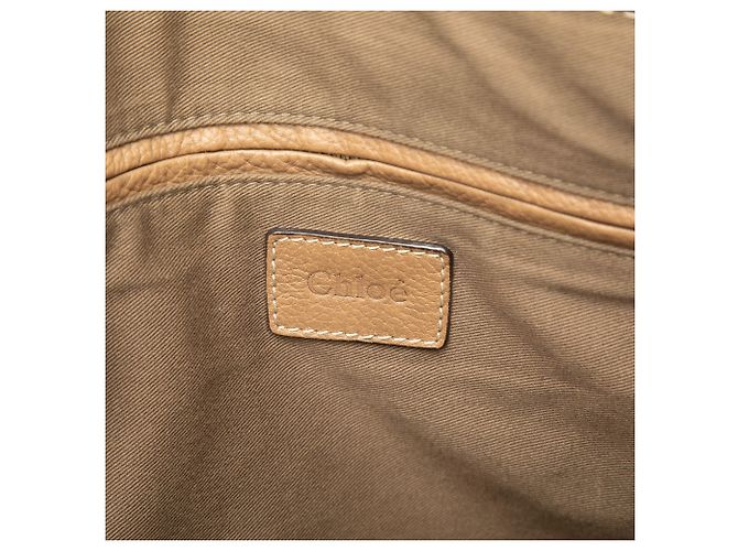 Borsa Satchel Marcie Chloé in pelle marrone Large - vista 5