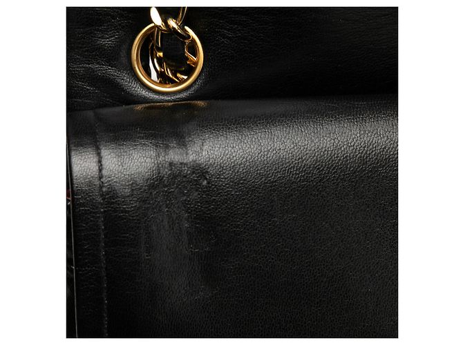 Chanel Black Small CC Quilted Lambskin Double Flap - vista 6