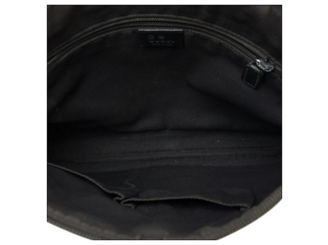 Borsa a tracolla Gucci in denim GG nero - vista 4