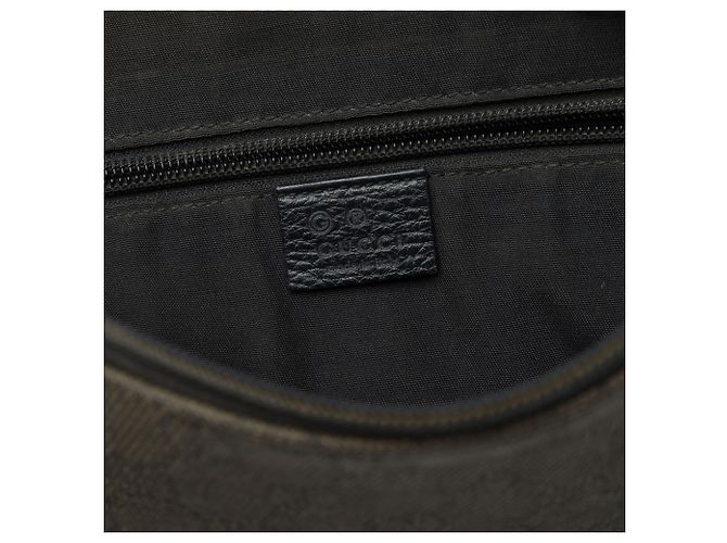 Borsa a tracolla Gucci in denim GG nero - vista 5