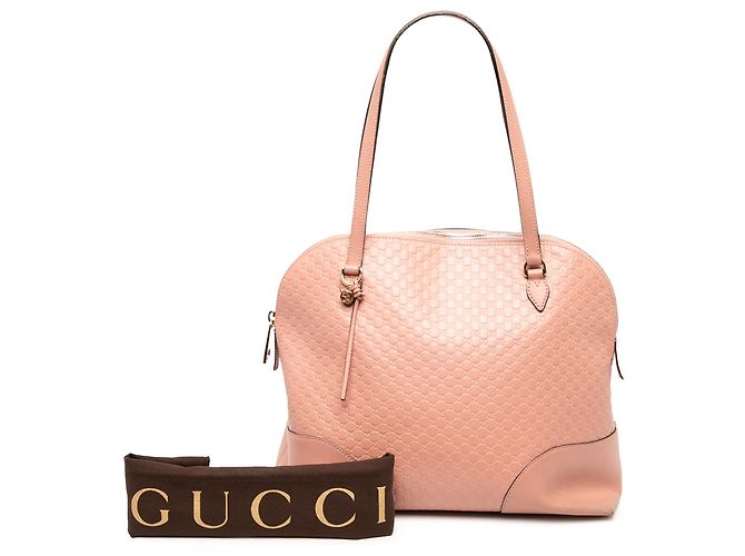 Borsa Gucci Pink Microguccissima Bree Dome Tote - vista 6