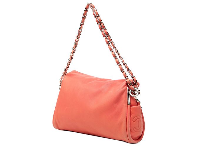 Borsa Hobo Chanel Red Small CC Lambskin Ultimate Soft - vista 2
