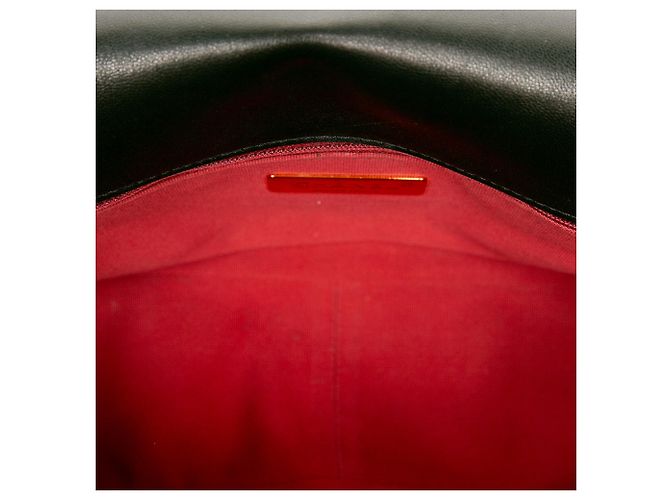 Chanel 19 Flap Large in Pelle d'Agnello Nera - vista 4
