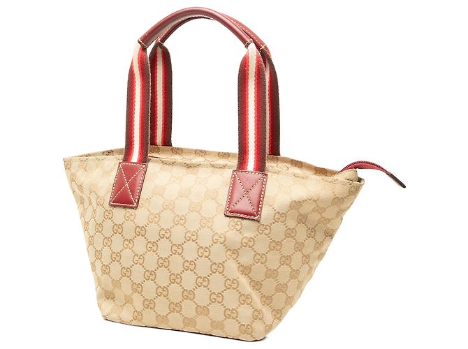 Gucci Beige GG Canvas Web Tote - Ansicht 2