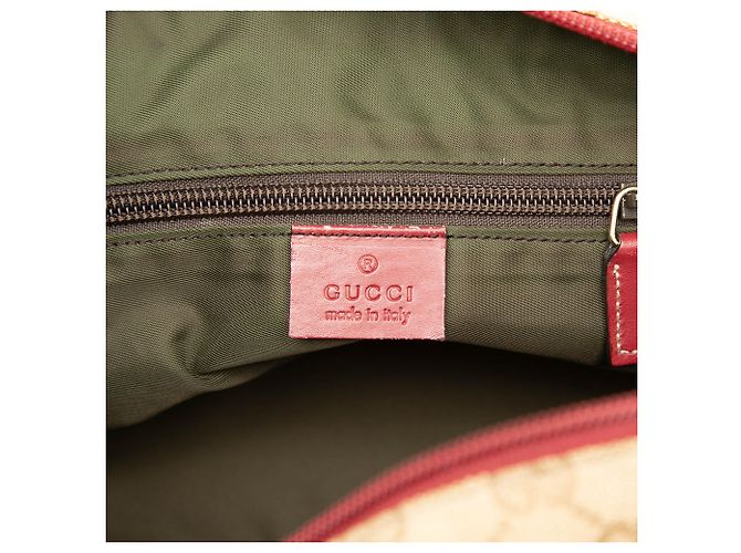 Gucci Beige GG Canvas Web Tote - Ansicht 5