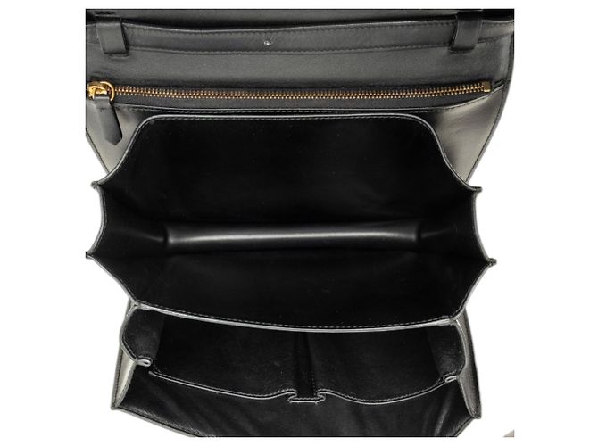 Céline Celine Black Medium Calfskin Classic Box - vista 4