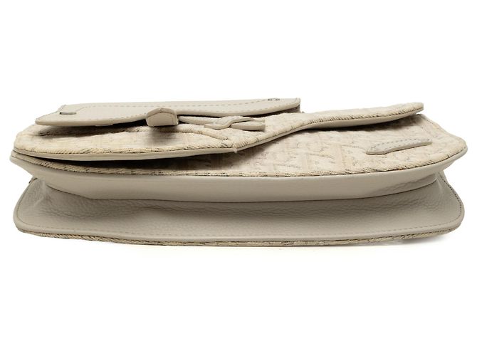 Borsa Messenger Saddle Dior in tela Oblique marrone - vista 3