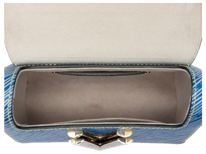 Louis Vuitton Blue Epi Denim Twist MM - vista 4