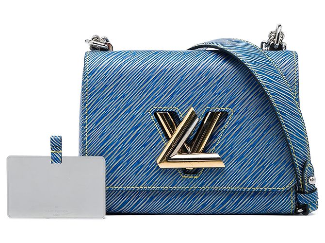 Louis Vuitton Blue Epi Denim Twist MM - vista 6