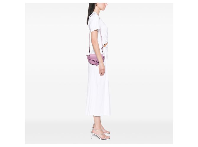 Borsa Gate Dual Mini in vitello morbido viola LOEWE - vista 5