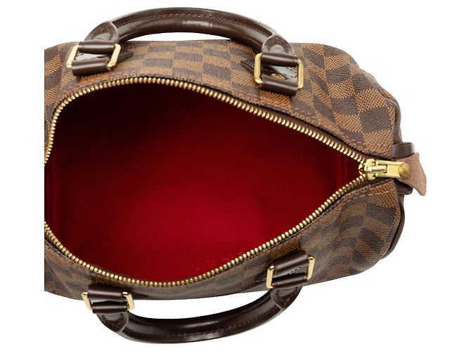 Louis Vuitton Brown Damier Ebene Speedy 25 - vista 4