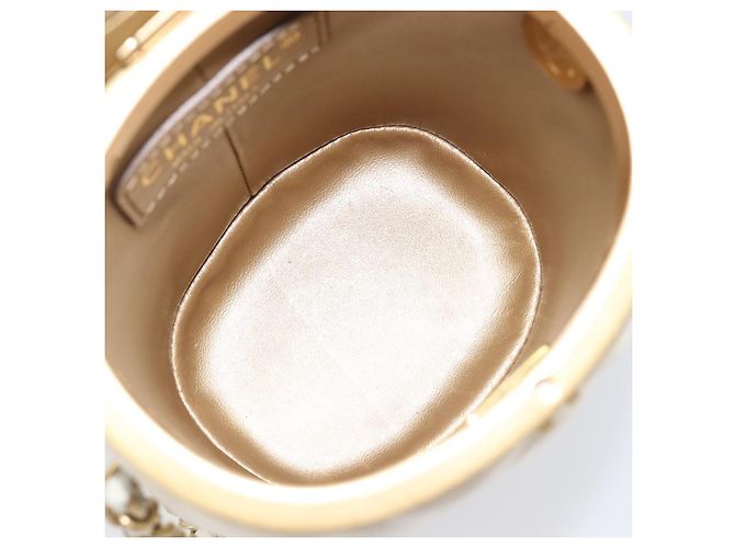 Chanel Crown Box Vanity Quilted Lambskin Small - vista 5