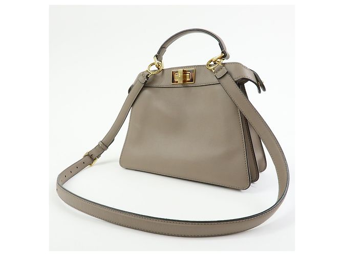 Fendi Peekaboo ISeeU Leather Small - vista 3