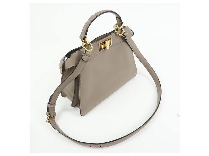 Fendi Peekaboo ISeeU Leather Small - vista 4