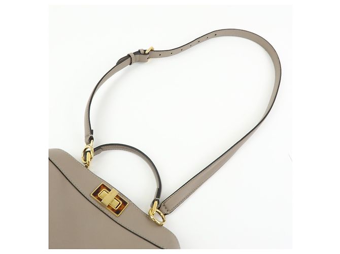 Fendi Peekaboo ISeeU Leather Small - vista 7