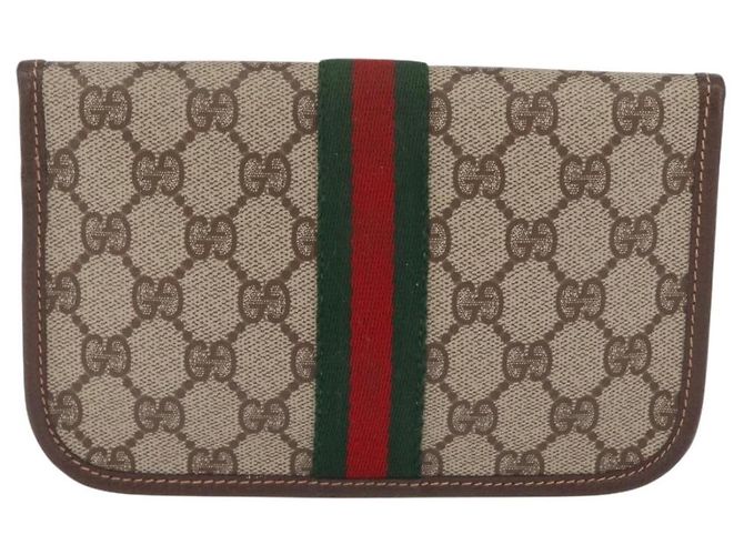 Gucci Vintage Web Envelope GG Coated Canvas Small - vista 2