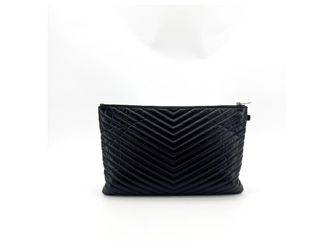 Autre Marque Clutch Lunga in Pelle Classic Monogram Saint Laurent - vista 2