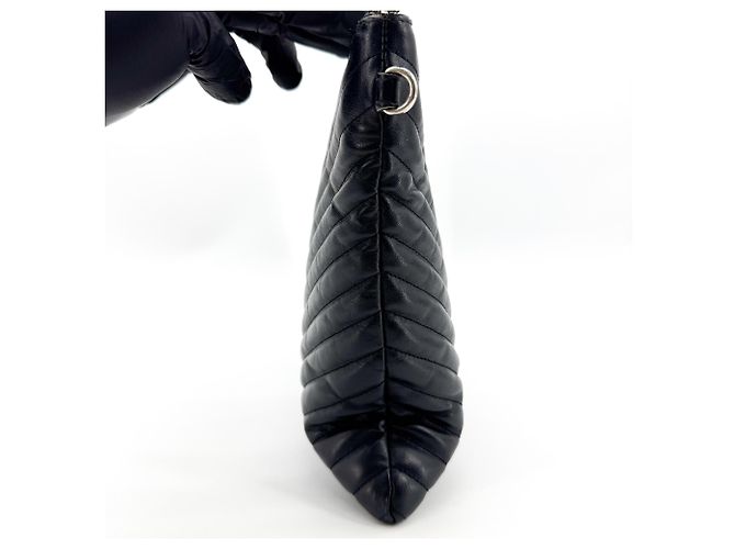 Autre Marque Clutch Lunga in Pelle Classic Monogram Saint Laurent - vista 3